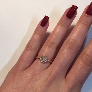 PANDORA "Radiant Elegance Ring" in ROSE GOLD